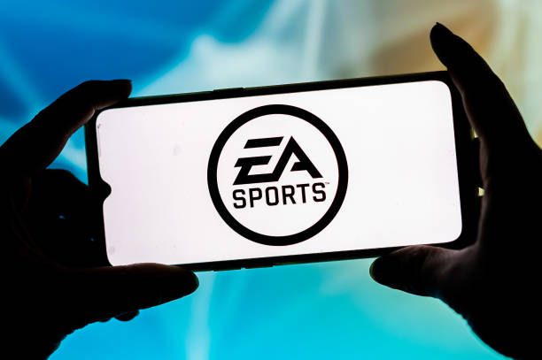 POLAND - 2021/09/23: In this photo illustration a EA Sports logo seen displayed on a smartphone. (Photo Illustration by Mateusz Slodkowski/SOPA Images/LightRocket via Getty Images)