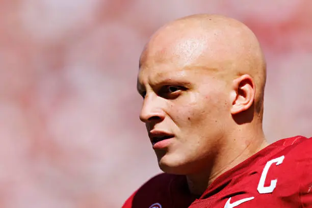 FAYETTEVILLE, ARKANSAS - SEPTEMBER 09:  Landon Jackson #40 of the Arkansas Razorbacks on the sidelines during the game against the Kent State Golden Flashes at Donald W. Reynolds Razorback Stadium on September 09, 2023 in Fayetteville, Arkansas. The Razorbacks defeated the Golden Flashes 28-6.  (Photo by Wesley Hitt/Getty Images)