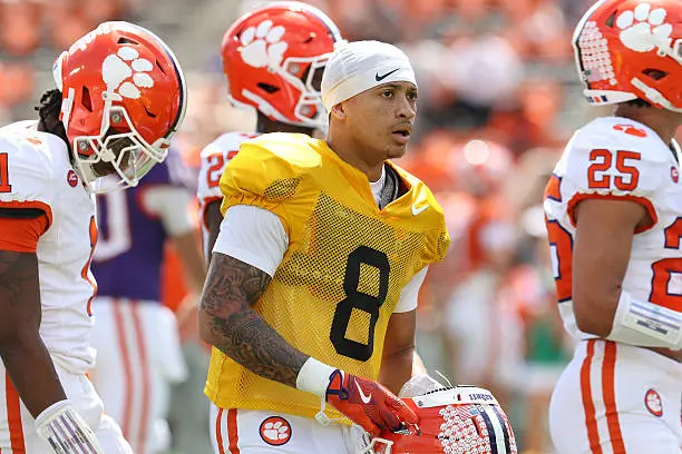 gettyimages-2208488231-612x612 CLEMSON, SC - APRIL 05: Clemson Tigers cornerback Avieon Terrell (8) during the Clemson Tigers college Orange and White spring football game on April 5, 2025 at Clemson Memorial Stadium in Clemson, S.C. (Photo by John Byrum/Icon Sportswire via Getty Images)