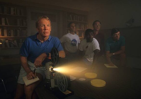 Football: Portrait of Washington Redskins general manager Bobby Beathard (L), assistant general manager Charley Casserly (far right), and other members of front office watching film during training camp photo shoot at Redskin Park.
Ashburn, VA 7/7/1988 - 7/14/1988
CREDIT: Bill Ballenberg (Photo by Bill Ballenberg /Sports Illustrated via Getty Images/Getty Images)
(Set Number: X36869 TK8 R7 F11 )