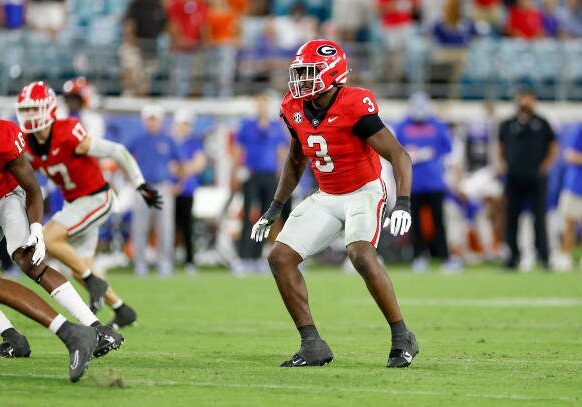 gettyimages-2182234028-612x612 JACKSONVILLE, FL - NOVEMBER 02: Georgia Bulldogs linebacker CJ Allen (3) lines up for a play during the game between the Georgia Bulldogs and the Florida Gators on November 2, 2024 at EverBank Stadium in Jacksonville, Fl. (Photo by David Rosenblum/Icon Sportswire via Getty Images)