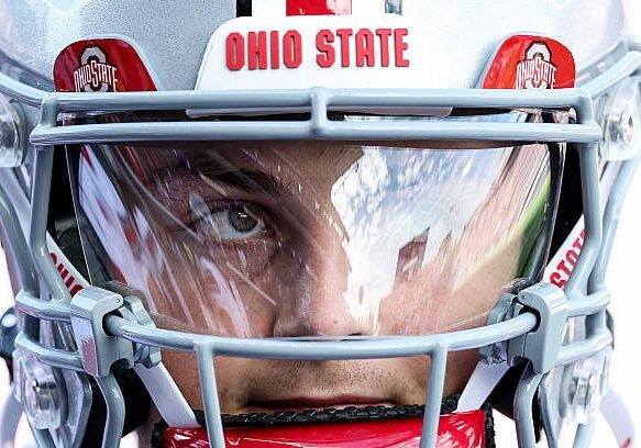 SEATTLE, WASHINGTON - SEPTEMBER 27: Julian Sayin #10 of the Ohio State Buckeyes looks on during the second half against the Washington Huskies at Husky Stadium on September 27, 2025 in Seattle, Washington. (Photo by Steph Chambers/Getty Images)