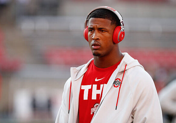 COLUMBUS, OH - OCTOBER 04: Ohio State Buckeyes linebacker Sonny Styles (0) before the game against the Minnesota Golden Gophers and the Ohio State Buckeyes on October 4, 2025, at Ohio Stadium in Columbus, OH. (Photo by Ian Johnson/Icon Sportswire via Getty Images)